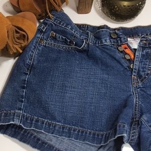 Lucky Brand High waisted Button fly shorts denim